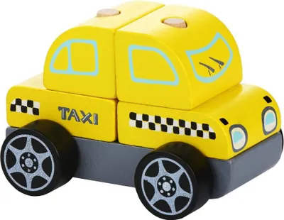 Produktbild von CUBIKA 13159 Taxi vůz - dřevěná skládačka 5 dílů