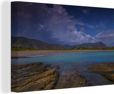 Produktbild von OneMillionCanvasses® - Leinwandbilder - 140x90 cm, Panorama von Neukaledonien, Wandbilder Kunstdruck Wanddekoration