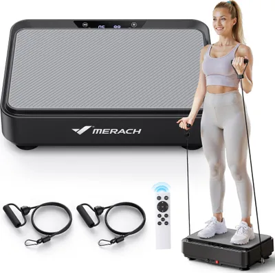 Produktbild von Mini Vibrationsplatte – 9 Programme, 1–99 Intensitätsstufen, 150W leiser Motor, Fitnessgerät für Zuhause, zum Abnehmen & Bodyforming
