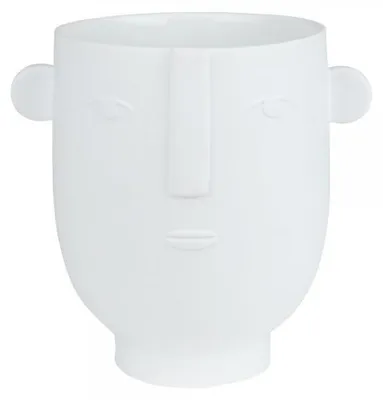 Produktbild von Räder Design Vase Übertopf Naturgestalten Flora Weiß (19,5cm)