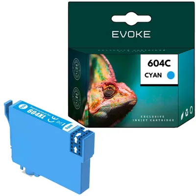 Immagine prodotto di Inchiostri compatibili per stampanti Epson 604XL 604 XL, codice C13T10H24010, colore ciano, capacità 9 ml, resa di 780 pagine, compatibili con i modelli Expression Home XP-2200, 2205, 3200, 3205, 4200, 4205 e WorkForce WF-2910DWF, 2930DWF, 2935DWF, 2950DWF