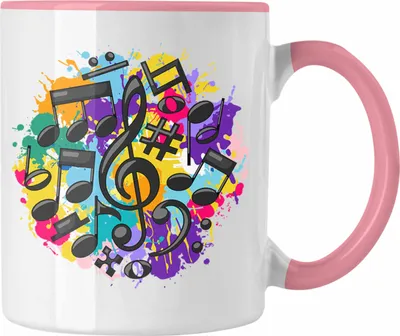 Produktbild von Trendation - Musiker Tasse Geschenk Musik-Lehrer Musik-Lehererin Geschenkidee Musik Fan Geschenke Spruch (Rosa)