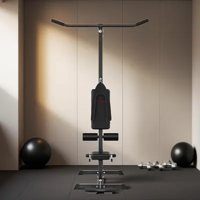 Produktbild von SPORTNOW Kraftstation für Zuhause multifunktionale Fitnessstation Schwarz