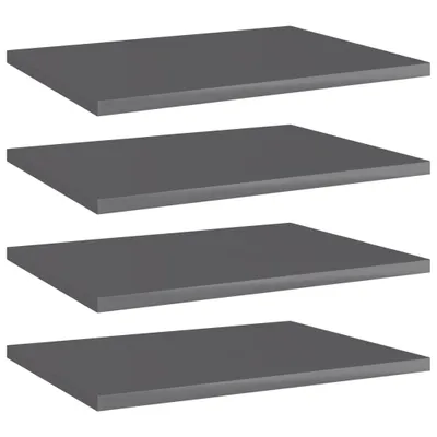 Produktbild von Stabli Möbel Bücherregal-Bretter 4 Stk. Hochglanz-Grau 40x30x1,5 cm CC5376483