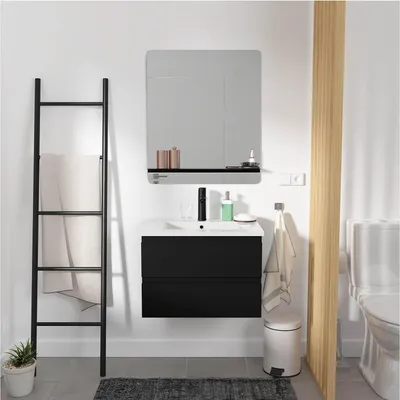 Produktbild von Einzelmöbel + Waschbecken + Armatur + Spiegel SORRENTO