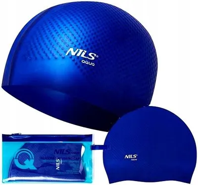 Produktbild von Nils Aqua Silikon Schwimmkappe Dots Schutz für Schwimmbad