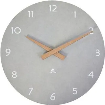 Produktbild von ALBA Holz-Wanduhr "HORMILENA", Quarzuhr, grau