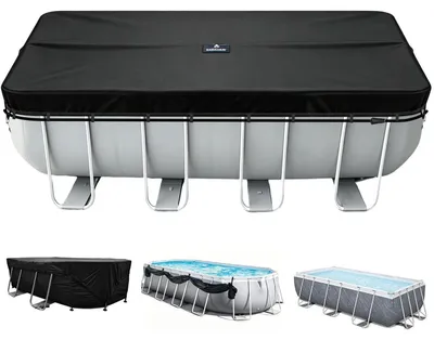 Produktbild von Poolabdeckung Rechteckig Solar UV-Beständig 9327 x 4938 cm Schwarz