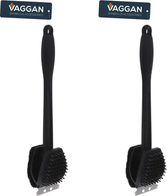 Produktbild von 2 x Vaggan Grillbürste Grillzubehör 3 in 1 38cm