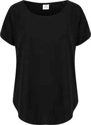 Produktbild von Tombo TL527 | Scoop Neck Tee - Damen Oversize-T-Shirt - U-Ausschnitt - Farbe: Black - Größe: 3XL