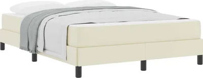 Obrázek produktu pro Rám postele s matrací Krémová 140 x 190 cm textil