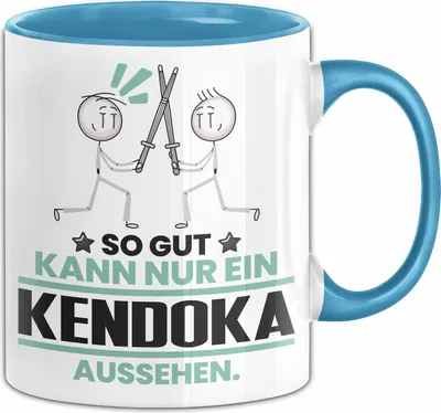 Produktbild von Kendoka Geschenk Tasse So Gut Kann Nur Ein Kendoka Aussehen Geschenkidee Kaffee-Becher (Blau)