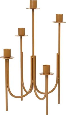 Produktbild von Broste Copenhagen Farri Leuchter golden brown 36cm