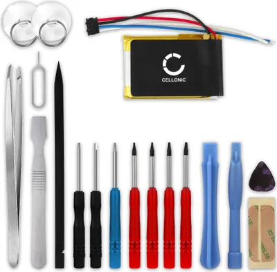 Image de CELLONIC 1x Batterie pour GPS / Navigation Compatible avec Garmin Edge 130, Edge 130 Plus, 3LA037240, 361-00086-02 - (150mAh, 3.7V) + kit d'outils