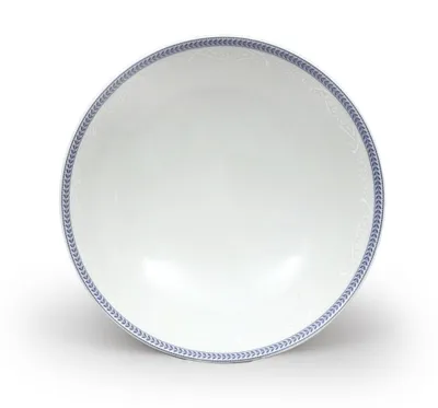 Image de Thun 1794 Compotier, porcelaine, 23 cm, dentelle blanche, bord bleu, Thun