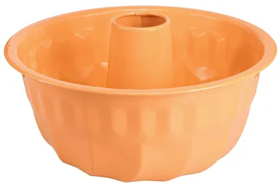Produktbild von Metall Deko Gugelhupfform Orange Ø23cm H12cm, Vintage Stil