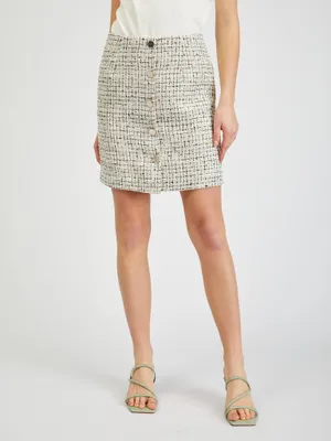 Produktbild von Orsay Beigefarbener Tweedrock für Damen 720288041000__38
