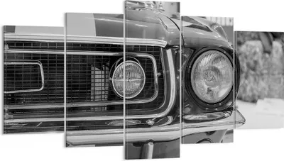 Produktbild von Bild auf Leinwand - Leinwandbild - 5 Teile - Ford Mustang Mach - 160x85cm - Wand Bild - Wanddeko - Wandbilder - Leinwanddruck - Bilder - Wanddekoration - Leinwand bilder - Wandbild - EA160x85-4619