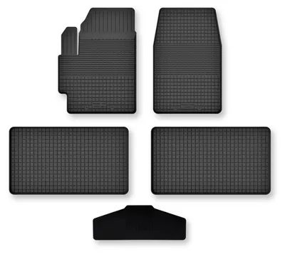 Zdjęcie produktu dla Dywaniki gumowe z tunelem do Renault Espace III 1996-2002 (minivan) – 5 szt., czarne, dobierane – Wielganizator Semi-Universal
