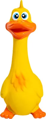 Obrázok produktu pre Latex Hühnerspielzeug Bissfestes Zähne mahlen Cartoon süßes interaktiver Hund quietscht für Haustierversorgungen gelb