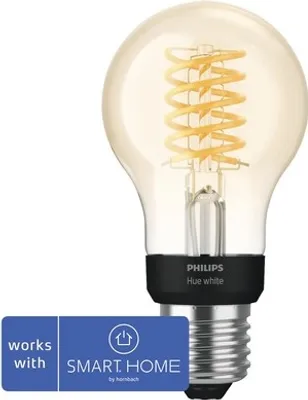 Zdjęcie produktu dla Philips Hue White Inteligentna żarówka A60 E27, Inteligentne żarówki, Bluetooth/Zigbee, Czarny, Szary, LED, E27, A60