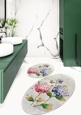 Produktbild von Mijolnir, Ortanca- CHL2396, Bunt, Badematten, 700 gr/m², 100% Samtstoff