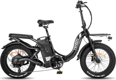 Obrázok produktu pre e bike elektrické bicykle 20 palcov, 30Ah batéria e bike muži, 4.0 tuk pneumatiky skladacie bicykel e-bike, 65 N.m motor ebike ženy, Shimano 7s, nosnosť čierna