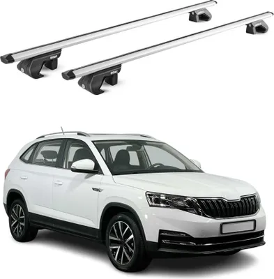 Produktbild von Dachträger Grundtäger für Skoda Kamiq 2019-2025 90kg Aluminium Silber 2 tlg ABE