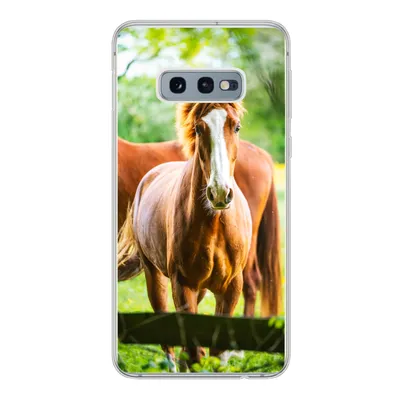 Produktbild von MuchoWow® Handyhülle Schutzhülle Hülle für Samsung Galaxy S10e Pferde - Licht - Wiese Silikon Softcase Handy Hülle - Handy