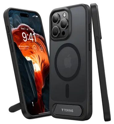 Obrázok produktu pre Torras UPRO Pstand Case for iPhone 15 Pro Max (black)