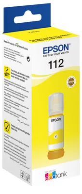 Zdjęcie produktu dla Epson 112 EcoTank Pigment Yellow ink bottle, Oryginalny, Pigment żółty, Epson, L5160, L5150, 6000 stron(y), 70 ml