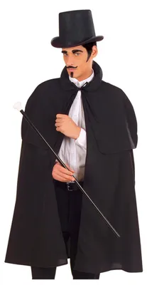 Produktbild von Jack the Ripper Gentlemen Umhang knielang mit Schulter Cape & Stehkragen Größe M/L für Halloween & Karneval