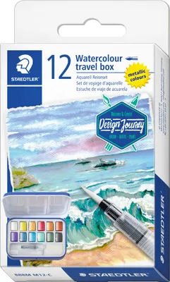 Produktbild von STAEDTLER Metallic-Aquarellfarbe 12er Metalletui