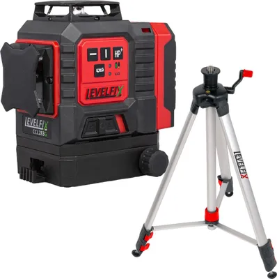 Image de Levelfix CCL283G Laser multiligne 3D, faisceau vert - Set avec trépied 1,5 m - NETIM - 562831