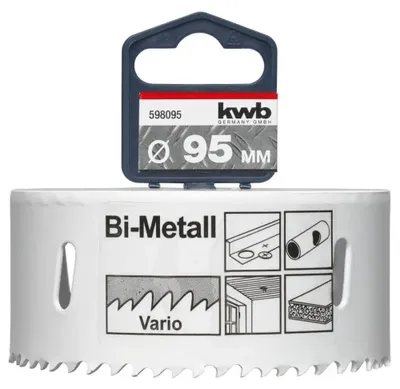 Obrázok produktu pre kwb 598095, Samostarný, Vŕtačka, Hliník, Meď, Sadrokartón, Plast, Oceľ, Drevo, Biela, dvojkovový, High-Speed ​​Steel (HSS), zliatina HSS-Co