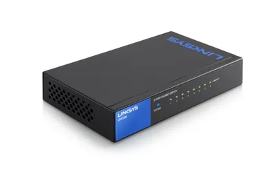 Produktbild von Linksys LGS108 8 Anschlüsse Ethernet-Switch - 8 x RJ-45 - 10/100/1000Base-T - Wall Mountable, Desktop
