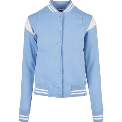 Obrázek produktu pro Dámská mikina Urban Classics Ladies Inset College Sweat Jacket clearwater/whitesand - S