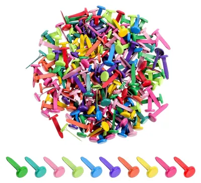 Produktbild von 200 Stück bunte Musterklammern für Handwerk und DIY