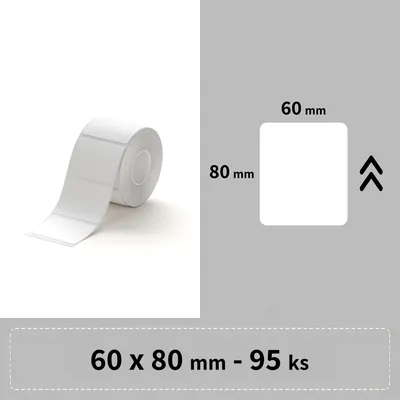 Produktbild von Niimbot-Etiketten RP 60x80mm 95Stück Weiß für B3S