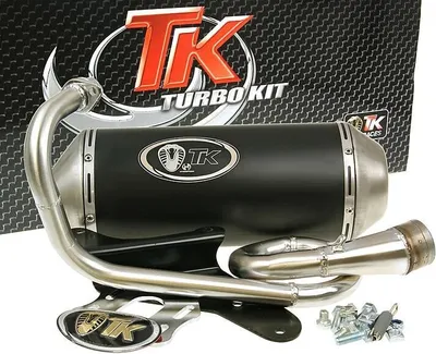 Image de TurboKit d'échappement GMax 4T homologué compatible avec Piaggio Zip 50 4T, Derbi 4T