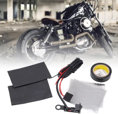 Obrázok produktu pre Univerzálne vyhrievané rukoväte, sada elektrických vyhrievaných rukovätí pre motocykle, vložka Refit, podložka riadidiel, 12 V