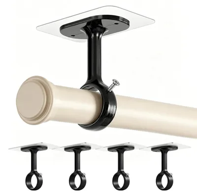 Imagen del producto de Soportes para cortinas autoadhesivos, sin necesidad de taladrar