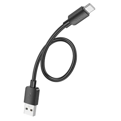 Produktbild von Kabel USB A zu USB C Hoco PD 2,4A 27W 0,25 m X96 schwarz