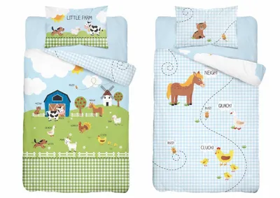 Produktbild von Babybettwäsche 100x135 Traktor Bauernhof BAUMWOLLE