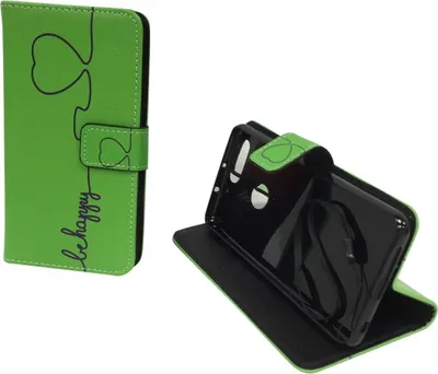 Produktbild von Handyhülle Tasche für Handy Huawei Honor 8 Be Happy Grün