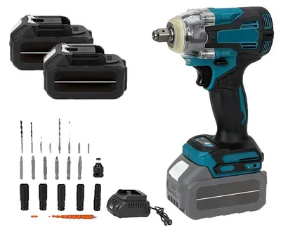 Produktbild von Schlagschrauber, 1200 N·m Drehmoment, 6700 U/min Geschwindigkeit, 2 Batterien, EU