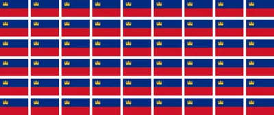 Produktbild von Mini Aufkleber Set - Pack glatt - 20x12mm - selbstklebender Sticker - Liechtenstein - Flagge / Banner / Standarte fürs Auto, Büro, zu Hause und die Schule - 54 Stück