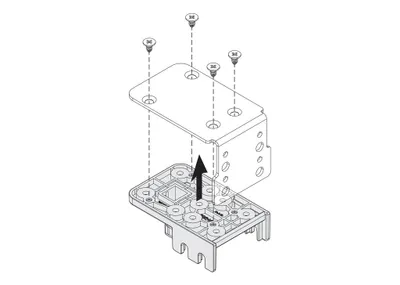 Produktbild von Cornerstone Maxx Blindbefestigung, Systembaustein, silber