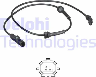 Produktbild von DELPHI ABS Sensor Raddrehzahl für RENAULT SCÉNIC II (JM0/1) SS20573