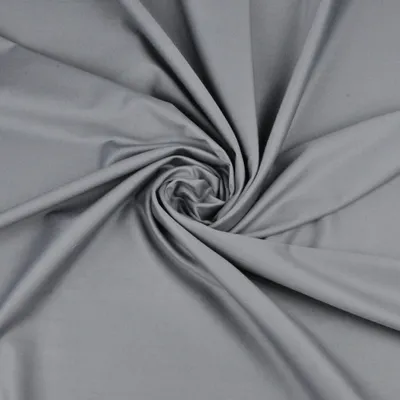 Produktbild von Baumwoll-Satin grau (stahl) - 220cm